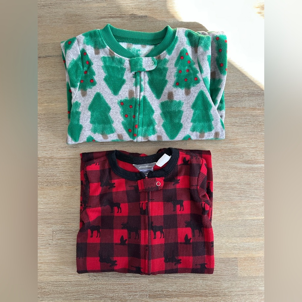 Eddie Bauer + Carter’s | Bundle of 2 Pajamas Fleece + Thermal | 18m
